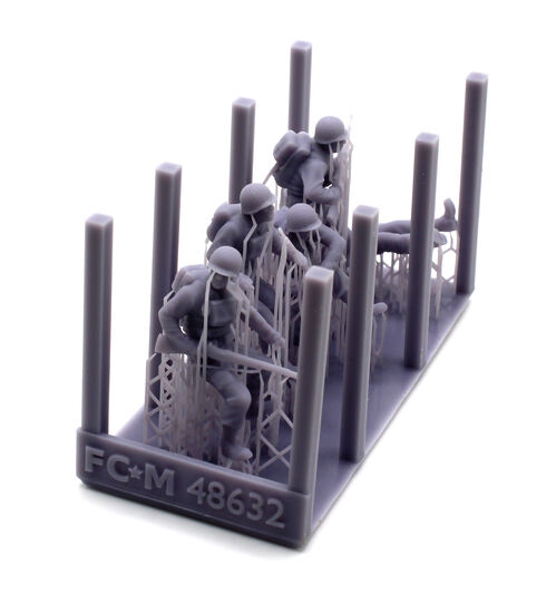 D-day US infantry, 1/48 scale.