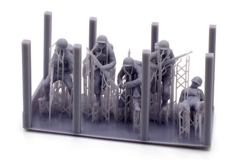 D-day US infantry, 1/48 scale.