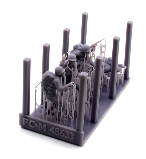 48633 D-day US infantry, 1/48 scale.