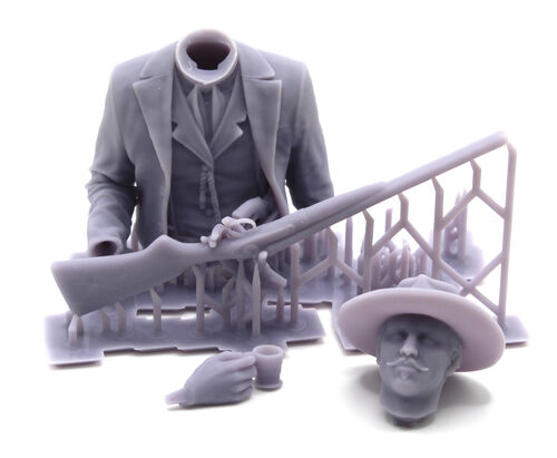 10415 Doc Holiday, bust 1/10 scale.