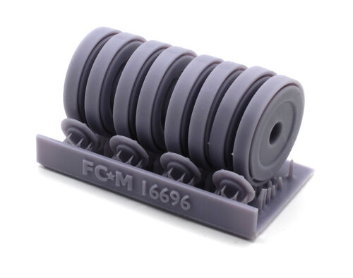 16696 Panzer IV steel wheels, 1/16 scale.