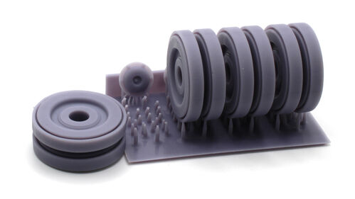 16696 Panzer IV steel wheels, 1/16 scale.