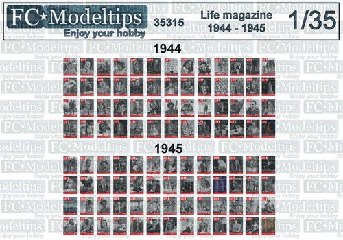 Life magazine 1944 - 1945 1/35 scale