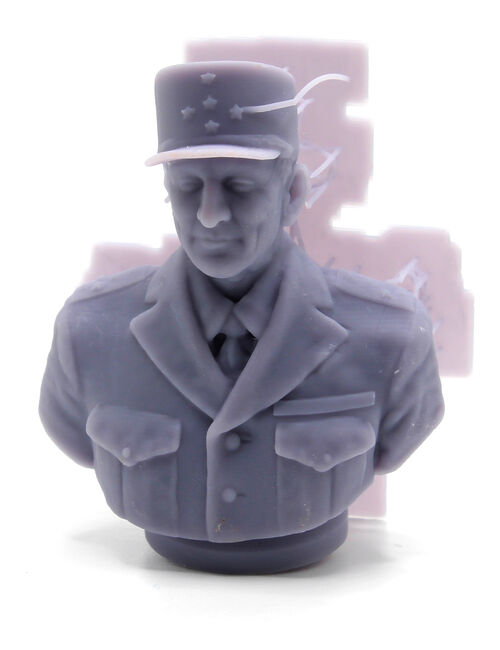 10448 Jean de Lattre, figure bust, 1/10 scale.