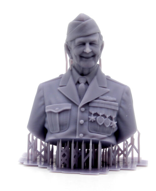 10462 D-day veteran, figure bust 1/10 scale.