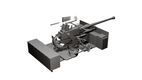 16647 M34 GMC 40mm Bofors, 1/16 scale.