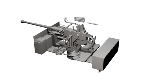 16647 M34 GMC 40mm Bofors, 1/16 scale.
