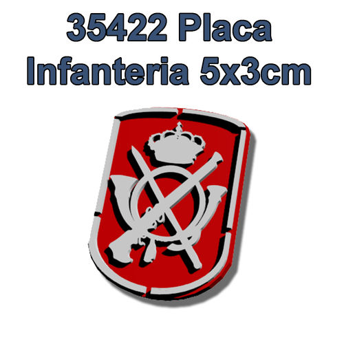 35422 Placa infantería
