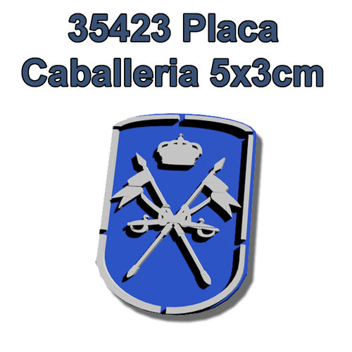 35423 Placa caballería