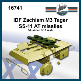 16741 IDF Zachlam M3 Tager SS-11 AT missiles, 1/16 scale.