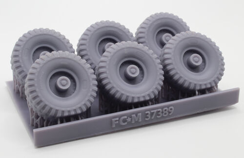 37389 Alvis Stalwart weighted wheels, 1/35 scale.