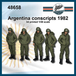 48658 Argentina conscripts 1982, 1/48 scale.