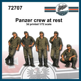 72707 Panzer crew at rest, 1/72 scale.