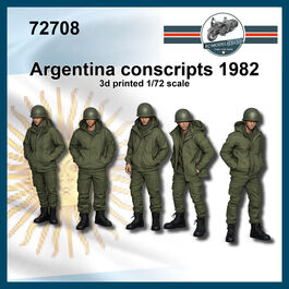 72708 Argentina conscripts 1982, 1/72 scale.