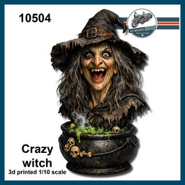 10504 Carzy witch, bust 1/10 scale.