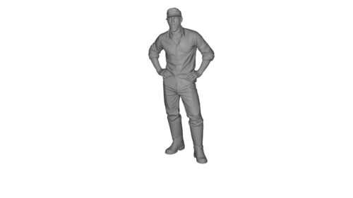 16751 Panzer crew at rest, 1/16 scale.