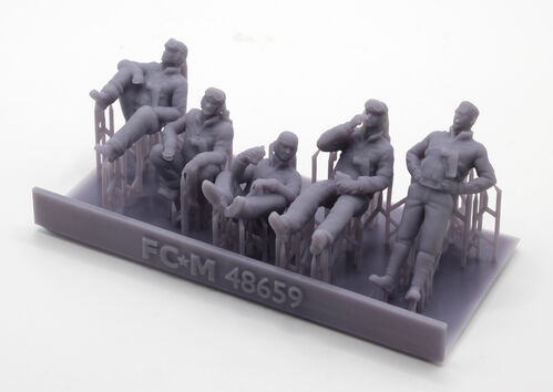 48659 US tank crew WWII, 1/48 scale.