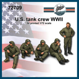 72709 US tank crew WWII, 1/72 scale.