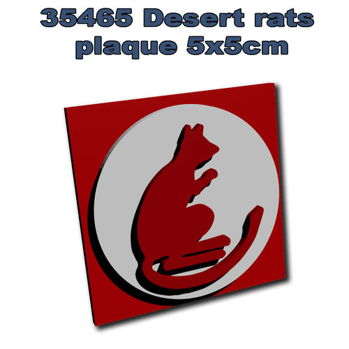 35465 Placa "desert rats"