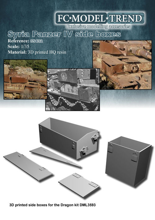 35432 Syria panzer IV side boxes 1/35 scale