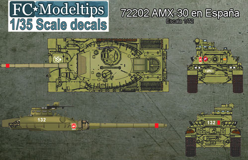 Details about   Fcmodeltrend decals amx-30 in spain 1/72 72202 show original title 
