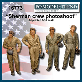 16773 Sherman crew photoshoot, 1/16 scale.