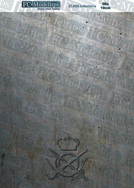 36368 Self adhesive base Infantería 19x26cm