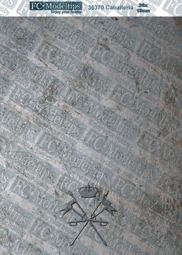 36370  Self adhesive base Caballería 19x26cm