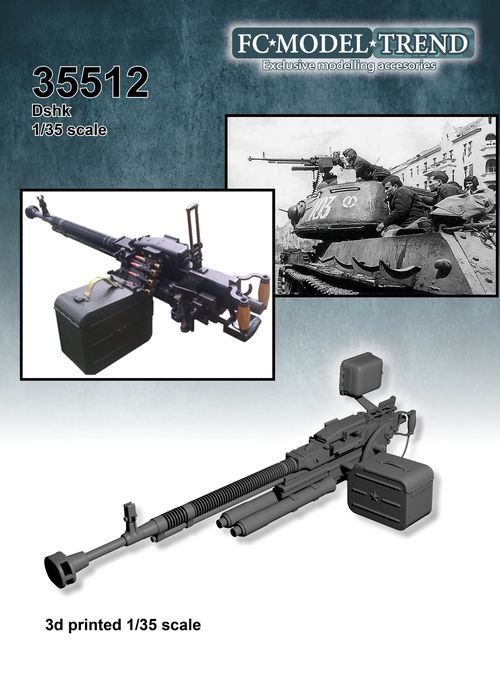 35512 Soviet heavy machine gun Dshk, 1/35 scale