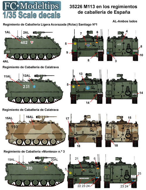 35226 Spanish cavalry regiments M113