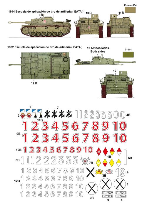 48201 Panzer IV, Stug III, M8 y M20 en Espaa, escala 1/48