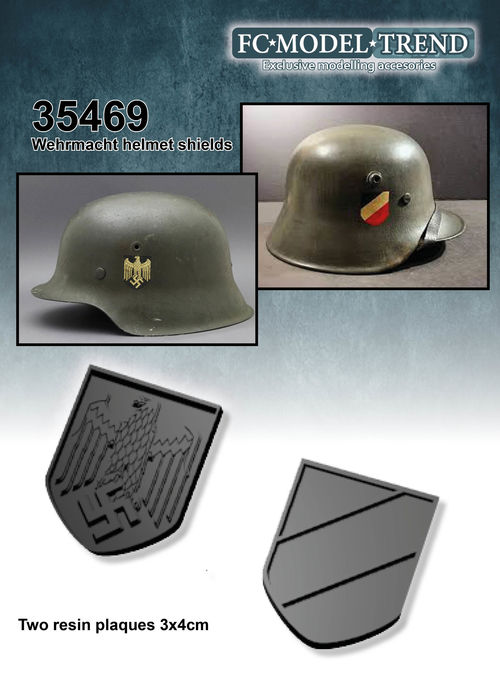 35469 Wehrmacht resin plaques 3x4cm