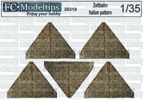 35319 Zeltbahn, italian pattern, 1/35 scale