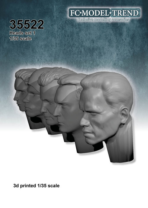 35522 Heads set 1, 1/35 scale