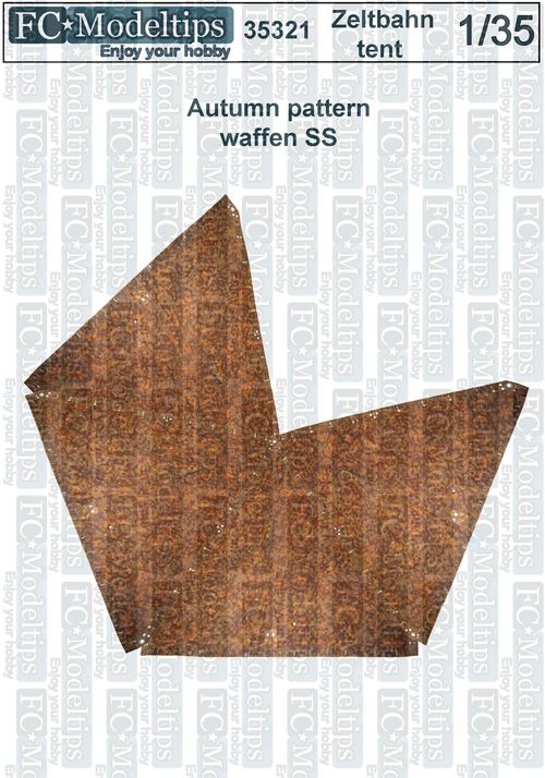 35321 Zeltbahn tent for 4 person, autumn pattern, 1/35 scale