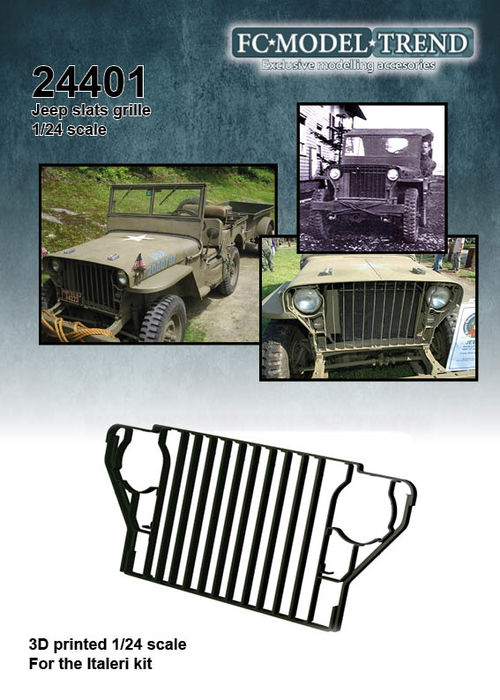 24401 Willys Jeep slats grille, 1/24 scale