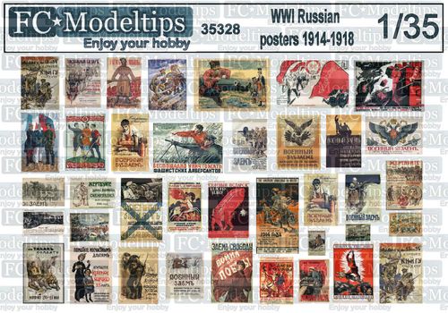 35328 Posters rusos WWI 1914-1918. escala 1/35