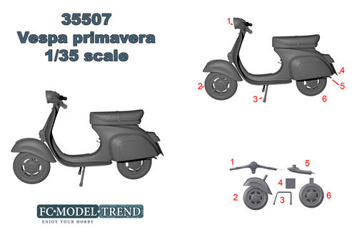 35507 Vespa primavera 1/35 scale