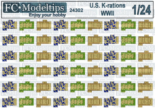 24302 K rations 1/24 scale